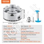 KP2–3/4 4-žnyplių tekinimo griebtuvas Ø 70 mm - Image 3