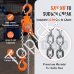 Mini rankinis grandininis keltuvas 0,25 t - Image 6