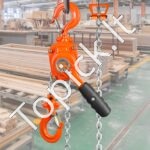 Mini rankinis grandininis keltuvas – 0,5 t talpa, 1,40 m kėlimo aukštis - Image 2