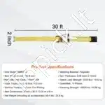 10 vnt. (≈ 50 mm × 9 000 mm) tvirtinimo diržai - Image 3