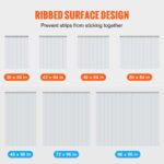 Skaidri PVC juostinė durų užuolaida 107,7 × 213,4 cm (7 juostų komplektas) - Image 5