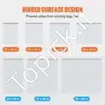 122 × 244 cm skaidri PVC juostinė durų užuolaida, komplekte 8 vnt. (2 mm storio) - Image 5