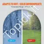 183 × 244 cm skaidri PVC juostinė užuolaida (2 mm storio) - Image 6