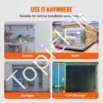 183 × 244 cm skaidri PVC juostinė užuolaida (2 mm storio) - Image 4