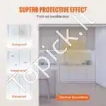 244 × 244 cm skaidri PVC juostinė durų užuolaida (2 mm storio) - Image 7