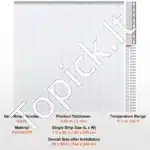 244 × 244 cm skaidri PVC juostinė durų užuolaida (2 mm storio) - Image 3