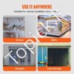 152,4 × 213,4 cm PVC juostinė durų užuolaida – 6 plonos 2 mm juostos (10 vnt.) - Image 4