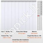 152,4 × 213,4 cm PVC juostinė durų užuolaida – 6 plonos 2 mm juostos (10 vnt.) - Image 3