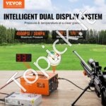 500 W/DC‑12 V+AC‑230 V nešiojamas PCP kompresorius – 4500 PSI (300 BAR/30 MPa), 0,5 L talpa - Image 9