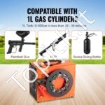 600 W nešiojamas PCP kompresorius – 4500 PSI (30 MPa), 1 L talpa, DC 12 V / AC 230 V - Image 5