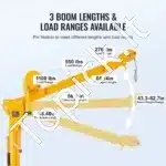 Hidraulinis pikapo kranas 499 kg / 1100 lbs su 360° pasukimu - Image 6