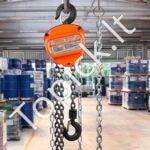 Mini rankinis grandininis keltuvas 1 t | 2,8 m pakėlimo aukštis | G80 plieninė grandinė | 360° sukiojamas kablys - Image 2