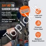 Mini rankinis grandininis keltuvas 1 t | 5,6 m pakėlimo aukštis | G80 plieninė grandinė | 360° sukiojamas kablys - Image 6