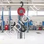 Mini rankinis grandininis keltuvas 2 t | 2,5 m pakėlimo aukštis | G80 plieninė grandinė | 360° sukiojamas kablys - Image 2