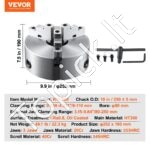 K11–250 3-žnyplių tekinimo griebtuvas Ø 250 mm - Image 3