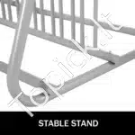 Dvigubas dviračių stovas su 10 laikiklių, grindinis laikymo stovas garažui ir kiemui - Image 4