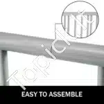 Dvigubas dviračių stovas su 10 laikiklių, grindinis laikymo stovas garažui ir kiemui - Image 6