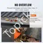 Latakų apsauga nuo lapų, 32,9 m ilgis, 12,7 cm plotis, tinklinė danga lietvamzdžiams - Image 5