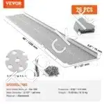 Latakų apsauga nuo lapų, 32,9 m ilgis, 12,7 cm plotis, tinklinė danga lietvamzdžiams - Image 6