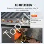 Latakų apsauga nuo lapų, 31,7 m ilgis, 15,2 cm plotis, tinklinė danga lietvamzdžiams - Image 5