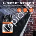 Latakų apsauginė šepetinė sistema, 5 vnt., 4,6 m bendras ilgis, 11 cm skersmuo, latakų valymo šepetys - Image 3