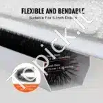 Latakų apsauginė šepetinė sistema, 5 vnt., 4,6 m bendras ilgis, 11 cm skersmuo, latakų valymo šepetys - Image 4