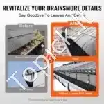 Latakų apsauginė šepetinė sistema, 5 vnt., 4,6 m bendras ilgis, 11 cm skersmuo, latakų valymo šepetys - Image 5