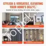 Lubų užuolaidų bėgelio sistemos rinkinys 180 cm su montavimo elementais ir kabliukais - Image 4