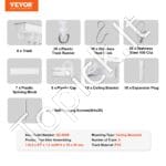 Tvirta lubinė užuolaidų bėgelio sistema 300 cm su kabliukais - Image 3