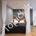 Tvirta lubinė užuolaidų bėgelio sistema 300 cm su kabliukais - Image 2