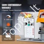 Metalo tekinimo staklės 500 W | 18 × 36 cm stalinis modelis su HT200 ketaus korpusu, 0–2200 aps./min, M0.5–M2.5 sriegiai - Image 7