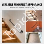 Metaliniai retro stiliaus turėklai, 60 cm ilgis, iki 200 kg apkrova - Image 5