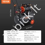 1450W tylus oro kompresorius be alyvos – 24L bakas, 70 dB garsumo, 230V - Image 3