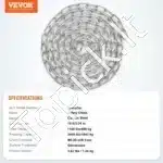 Cinkuota Plieninė Grandinė – 3 m x 5,1 mm - Image 3