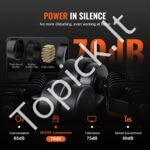 8 l aliumininis „whisper“ oil‑free kompresorius – 900 W, 70 dB, 2800 rpm - Image 6