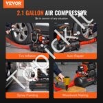 8 l aliumininis „whisper“ oil‑free kompresorius – 900 W, 70 dB, 2800 rpm - Image 4