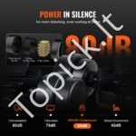 860 W tylus bealyvinis oro kompresorius – 8 L bakas, 120 PSI, 230 V - Image 6