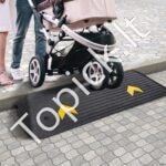 Guminė slenksčio rampa su kanalu – 111 × 40,6 × 5 cm, apkrova iki 15 tonų - Image 2