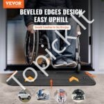 113 × 24,1 × 2,5 cm guminė slenksčio rampa su kanalu – apkrova iki 15 tonų - Image 8