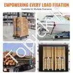 4 vnt. ≈ 25 mm × 4,57 m tvirtinimo diržai su ratukine sagtimi ir S-kabliais - Image 4