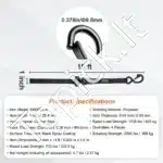 4 vnt. ≈ 25 mm × 4,57 m tvirtinimo diržai su ratukine sagtimi ir S-kabliais - Image 3