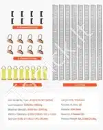 Transporto bėgiai (34 vnt.) 1,52 m - Image 5