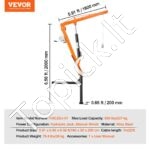 Kranas pikapui, sukiojamas, pakėlimo galia 227 kg, plieninis, 360° sukimas - Image 3