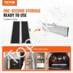 152 cm sulankstoma aliumininė neįgaliųjų slenksčio rampa – iki 363 kg apkrova - Image 8