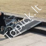 152 cm sulankstoma aliumininė neįgaliųjų slenksčio rampa – iki 363 kg apkrova - Image 2