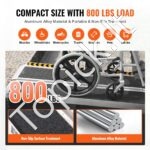 244 cm sulankstoma aliumininė neįgaliųjų rampa – iki 363 kg apkrova - Image 7