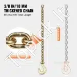 2 vnt. G80 Transportavimo / Tempimo Grandinės – 883,9 cm x 10 mm - Image 6