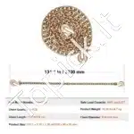 G80 Transportavimo / Tempimo Grandinė – 316 cm x 8 mm - Image 3