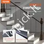 Matinė juoda plieninė tvorelės baliustrada 56 x 56 x 1122 mm - Image 8