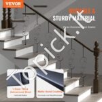 Matinis juodas metalinis turėklų stulpelis laiptams 111,8 cm - Image 8